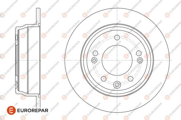 EUROREPAR 1667871080 - Гальмівний диск autocars.com.ua