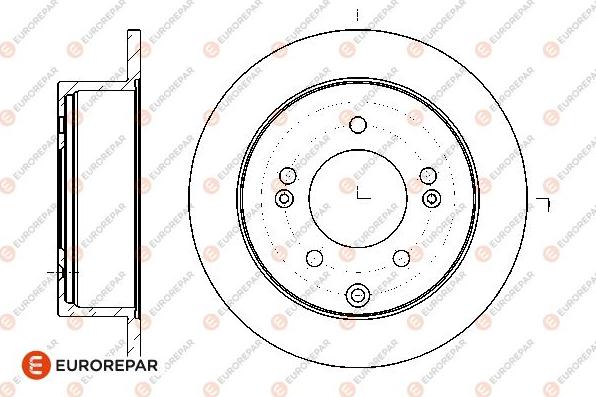 EUROREPAR 1667871780 - Гальмівний диск autocars.com.ua