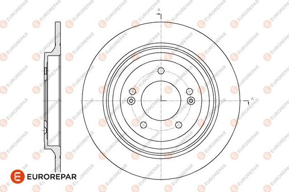 EUROREPAR 1667871980 - Гальмівний диск autocars.com.ua