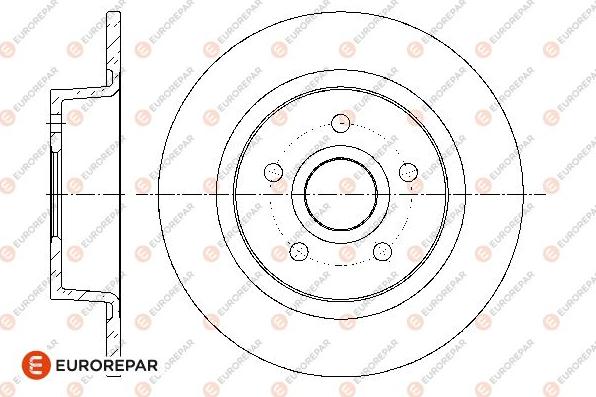 EUROREPAR 1676007880 - Тормозной диск avtokuzovplus.com.ua