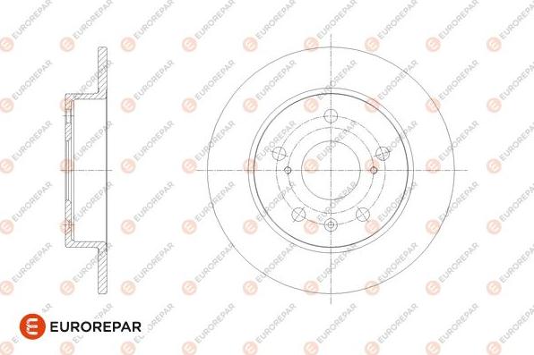 EUROREPAR 1676008980 - Тормозной диск avtokuzovplus.com.ua