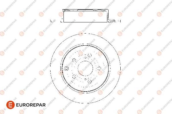 EUROREPAR 1676009080 - Гальмівний диск autocars.com.ua