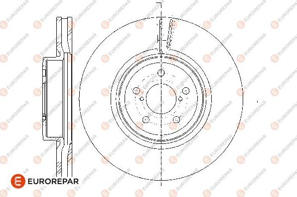 EUROREPAR 1676009380 - Тормозной диск avtokuzovplus.com.ua