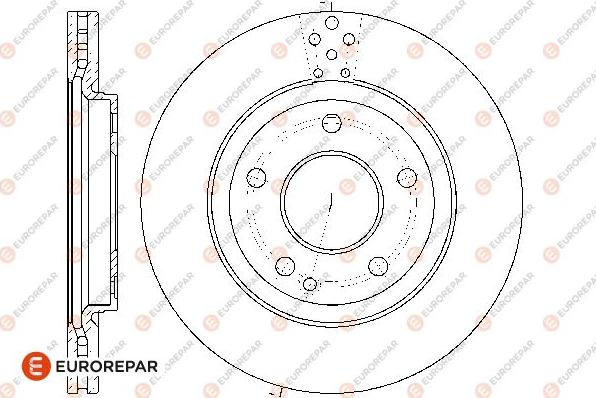 EUROREPAR 1676010480 - Тормозной диск avtokuzovplus.com.ua