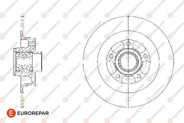 EUROREPAR 1676011280 - Тормозной диск autodnr.net