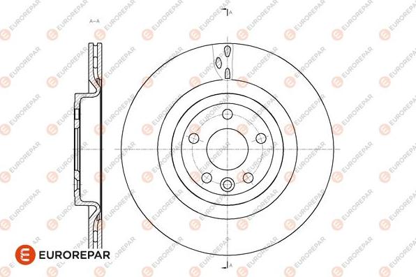 EUROREPAR 1676011680 - Гальмівний диск autocars.com.ua