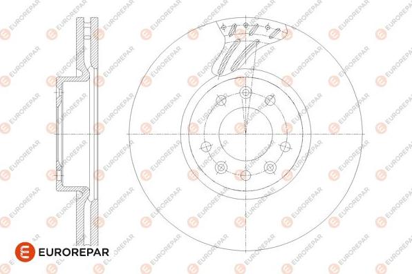 EUROREPAR 1676011780 - Гальмівний диск autocars.com.ua