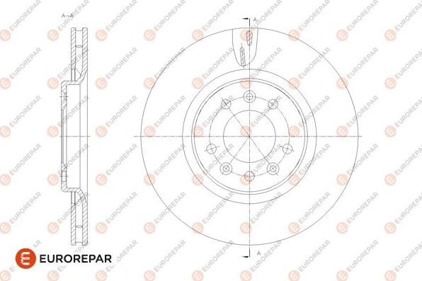 EUROREPAR 1676011880 - Тормозной диск avtokuzovplus.com.ua