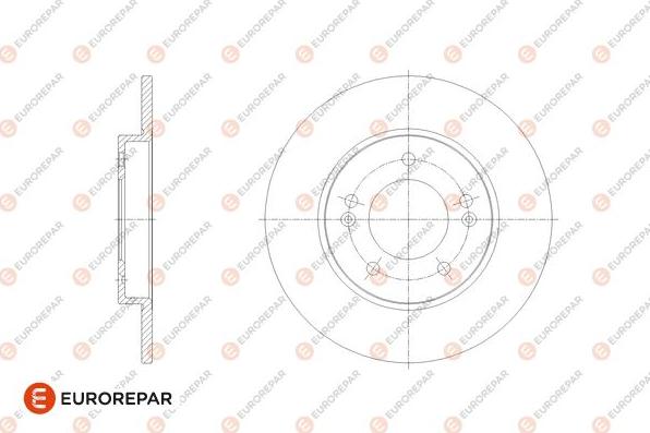 EUROREPAR 1676011980 - Гальмівний диск autocars.com.ua