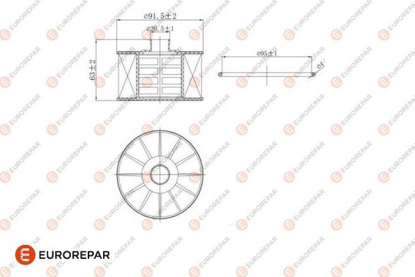 EUROREPAR 1680092880 - Масляний фільтр autocars.com.ua