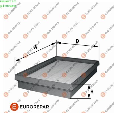 EUROREPAR 1680343180 - Воздушный фильтр autodnr.net