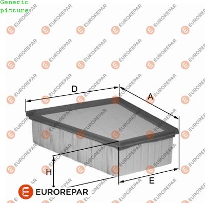 EUROREPAR 1680330580 - Повітряний фільтр autocars.com.ua