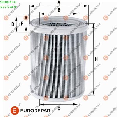 EUROREPAR 1680332280 - Повітряний фільтр autocars.com.ua