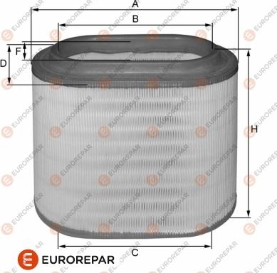 EUROREPAR 1680332680 - Повітряний фільтр autocars.com.ua