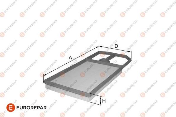 EUROREPAR 1680344980 - Повітряний фільтр autocars.com.ua