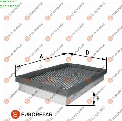 EUROREPAR 1680351180 - Воздушный фильтр autodnr.net