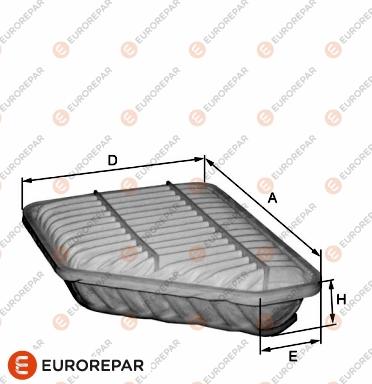 EUROREPAR 1680353280 - Повітряний фільтр autocars.com.ua