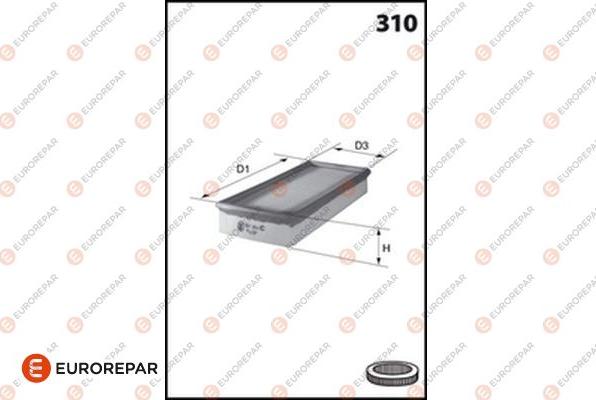 EUROREPAR 1682259480 - Воздушный фильтр autodnr.net