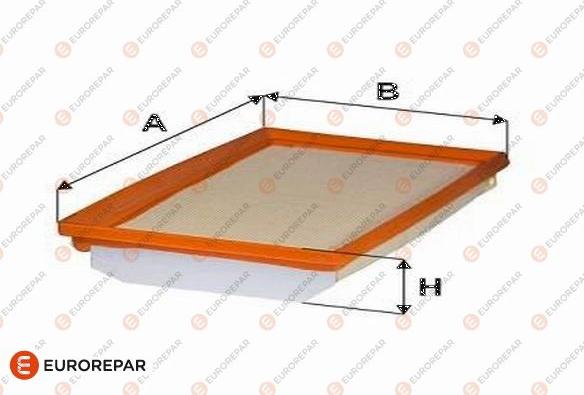EUROREPAR 1682262080 - Повітряний фільтр autocars.com.ua
