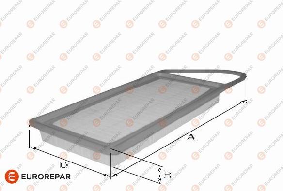 EUROREPAR 1682263680 - Повітряний фільтр autocars.com.ua