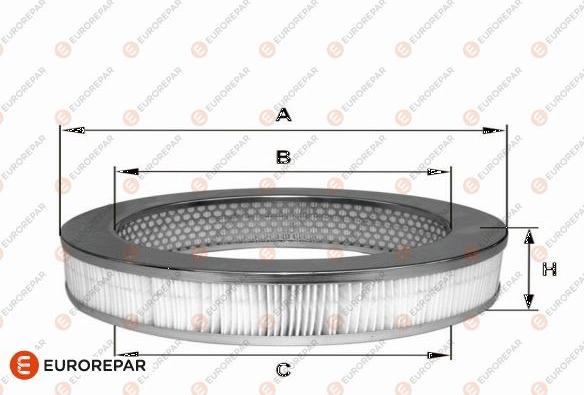 EUROREPAR 1682264080 - Воздушный фильтр avtokuzovplus.com.ua