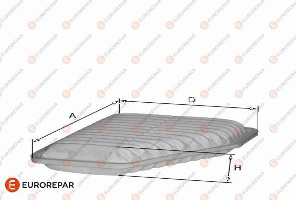 EUROREPAR 1682264480 - Повітряний фільтр autocars.com.ua