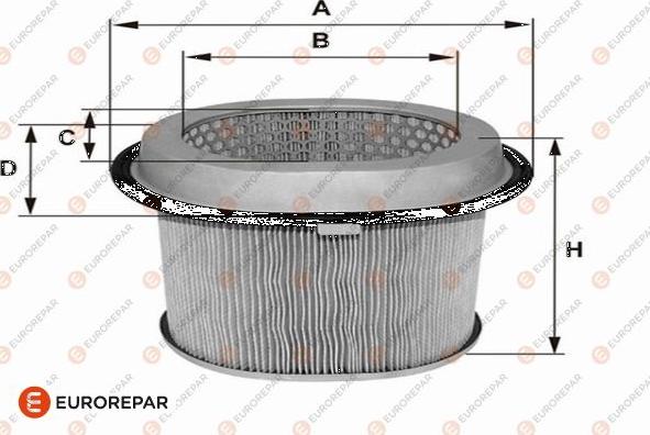 EUROREPAR 1682269780 - Воздушный фильтр avtokuzovplus.com.ua