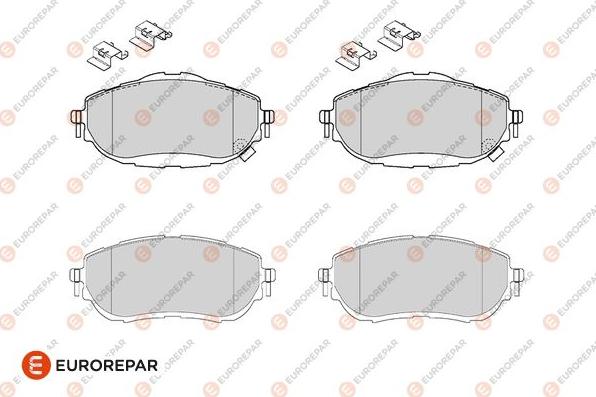 EUROREPAR 1682313580 - Гальмівні колодки, дискові гальма autocars.com.ua