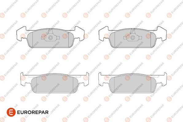 EUROREPAR 1682313780 - Гальмівні колодки, дискові гальма autocars.com.ua