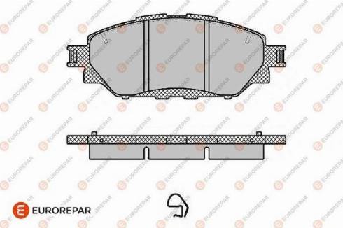 EUROREPAR 1682325180 - Гальмівні колодки, стояночні дискові гальма autocars.com.ua