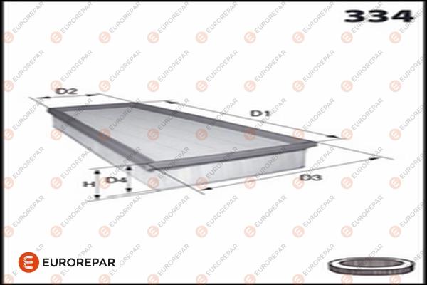 EUROREPAR 1682948980 - Воздушный фильтр autodnr.net