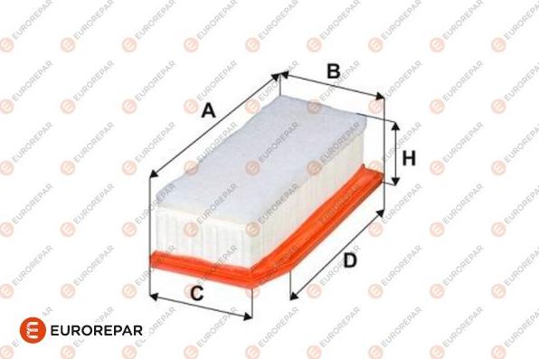 EUROREPAR 1682949580 - Воздушный фильтр avtokuzovplus.com.ua