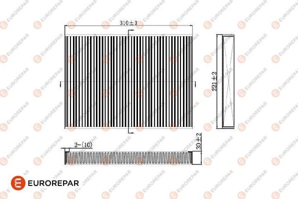 EUROREPAR 1684670980 - Фільтр, повітря у внутрішній простір autocars.com.ua
