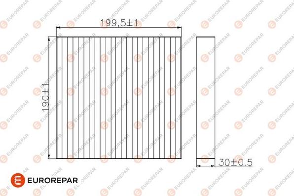 EUROREPAR 1684674180 - Фільтр, повітря у внутрішній простір autocars.com.ua