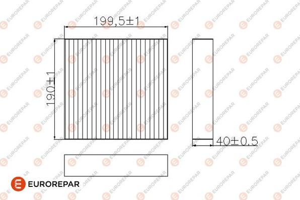 EUROREPAR 1684674280 - Фільтр, повітря у внутрішній простір autocars.com.ua