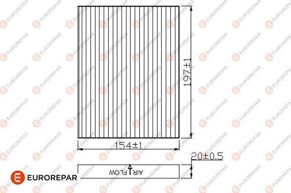 EUROREPAR 1684675180 - Фільтр, повітря у внутрішній простір autocars.com.ua