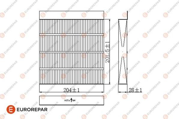 EUROREPAR 1684675480 - Фільтр, повітря у внутрішній простір autocars.com.ua