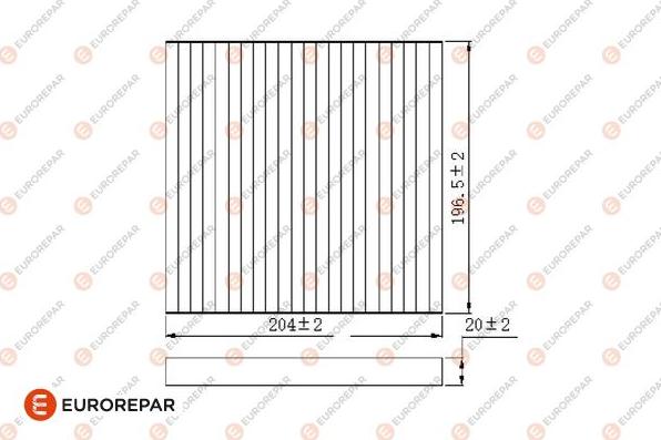 EUROREPAR 1684677080 - Фільтр, повітря у внутрішній простір autocars.com.ua