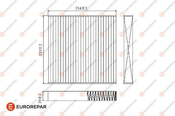EUROREPAR 1684677380 - Фільтр, повітря у внутрішній простір autocars.com.ua