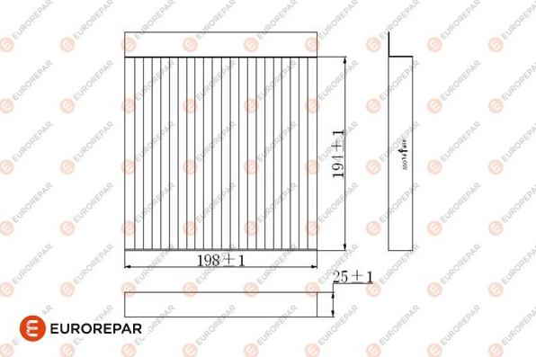 EUROREPAR 1684678580 - Фільтр, повітря у внутрішній простір autocars.com.ua