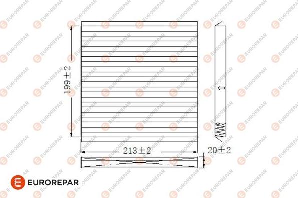 EUROREPAR 1684678780 - Фільтр, повітря у внутрішній простір autocars.com.ua
