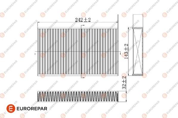 EUROREPAR 1684679080 - Фільтр, повітря у внутрішній простір autocars.com.ua