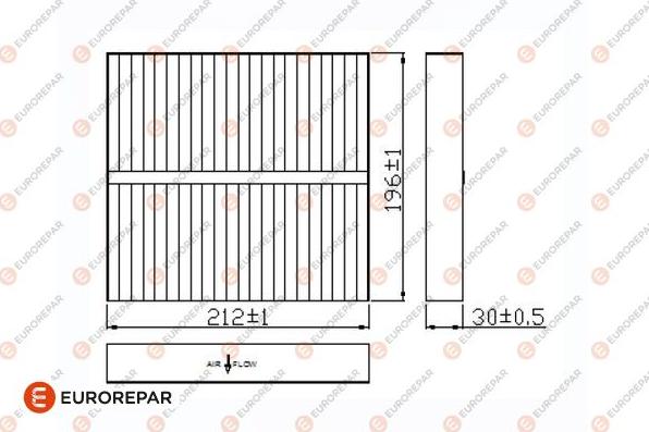EUROREPAR 1684681880 - Фільтр, повітря у внутрішній простір autocars.com.ua