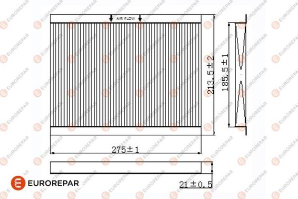 EUROREPAR 1684682080 - Фільтр, повітря у внутрішній простір autocars.com.ua