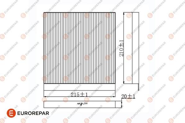 EUROREPAR 1684682780 - Фільтр, повітря у внутрішній простір autocars.com.ua
