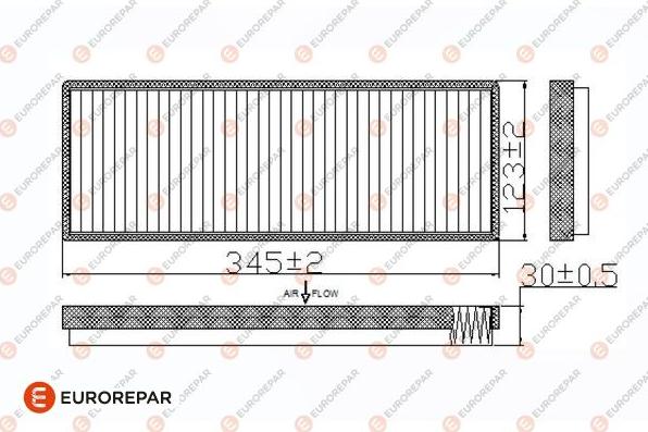 EUROREPAR 1684683980 - Фільтр, повітря у внутрішній простір autocars.com.ua