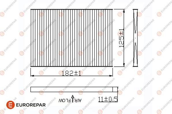 EUROREPAR 1684684780 - Фільтр, повітря у внутрішній простір autocars.com.ua