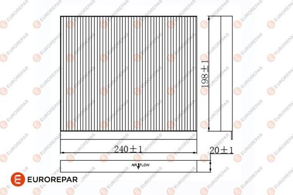 EUROREPAR 1684687680 - Фільтр, повітря у внутрішній простір autocars.com.ua