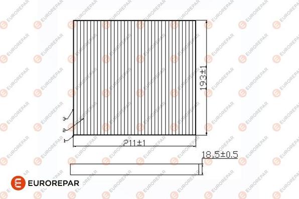 EUROREPAR 1684688780 - Фільтр, повітря у внутрішній простір autocars.com.ua