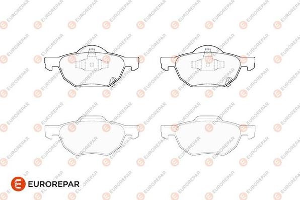 EUROREPAR 1686267780 - Тормозные колодки, дисковые, комплект autodnr.net